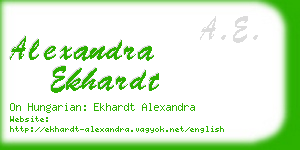 alexandra ekhardt business card